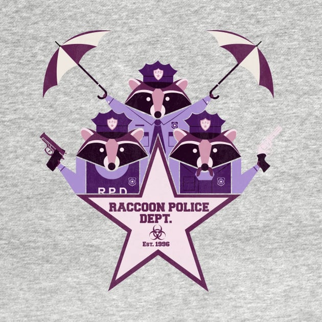 Raccoon Police Dept by HandsOffMyDinosaur